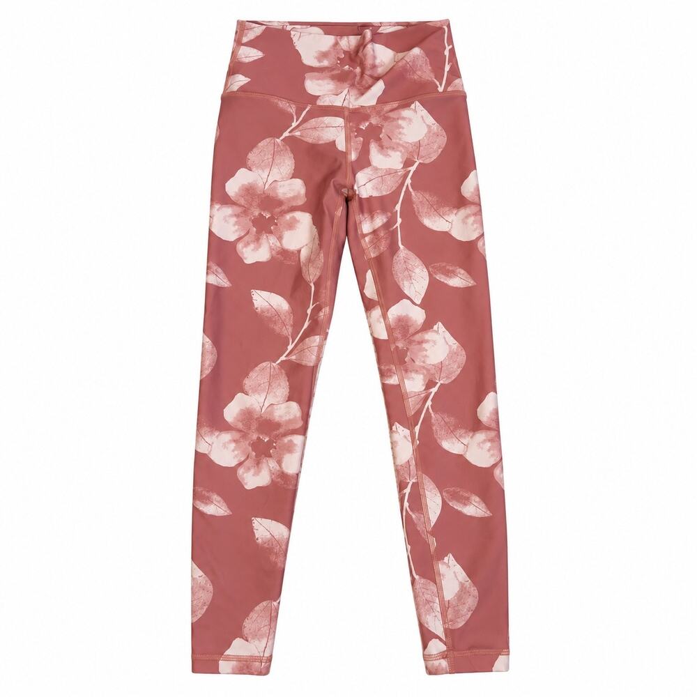 Aerie High Rise Chill Play Move Leggings Dusty rose floral print women XS